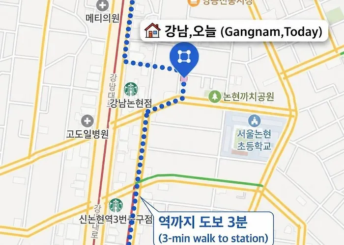 Apartamento 오늘, 강남 Seúl